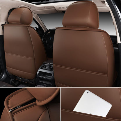 OASIS AUTO Waterproof Leather Seat Covers – Coffee