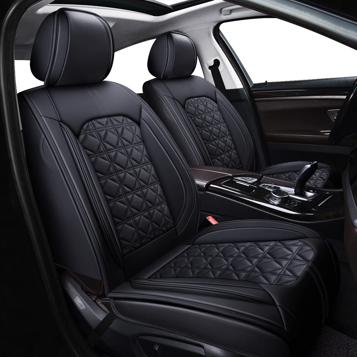 OASIS AUTO Waterproof Leather Seat Covers – Coffee