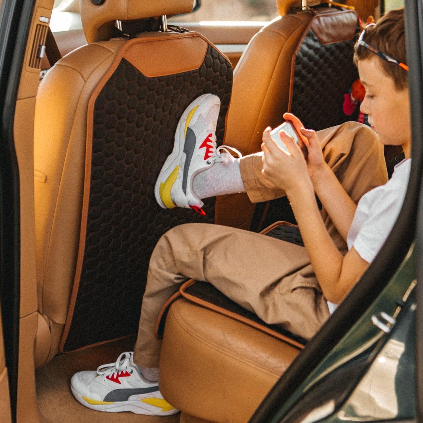 Premium Leather Car Seat Protector for Child Car Seat Cover