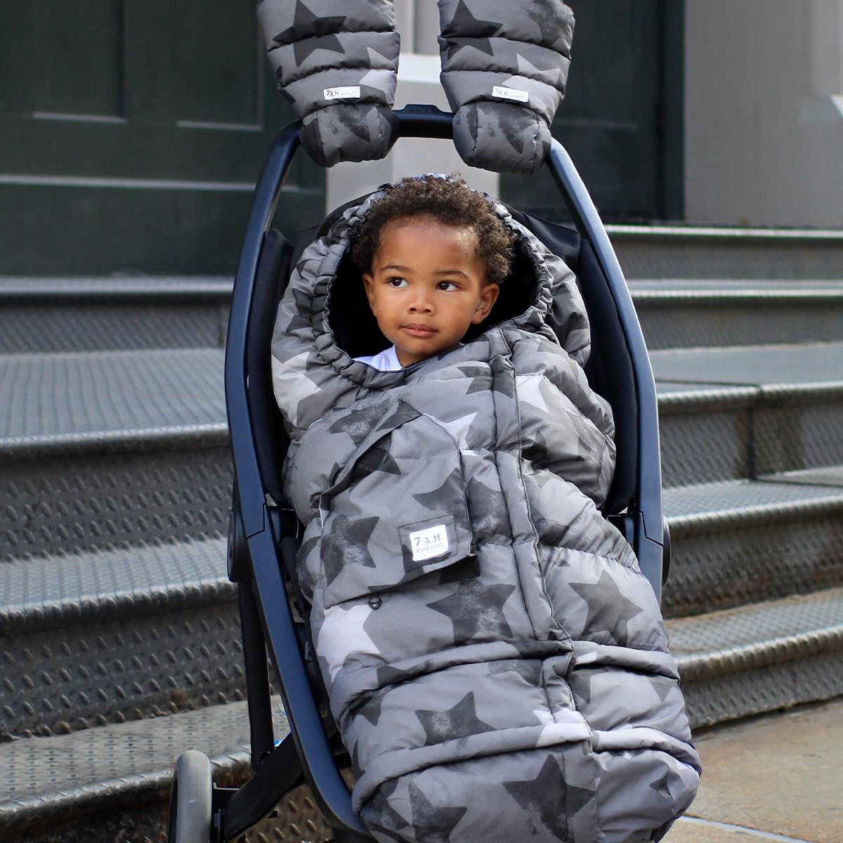 7AM Enfant Stroller Blanket 212 – Fleece Lined, 6M-4T