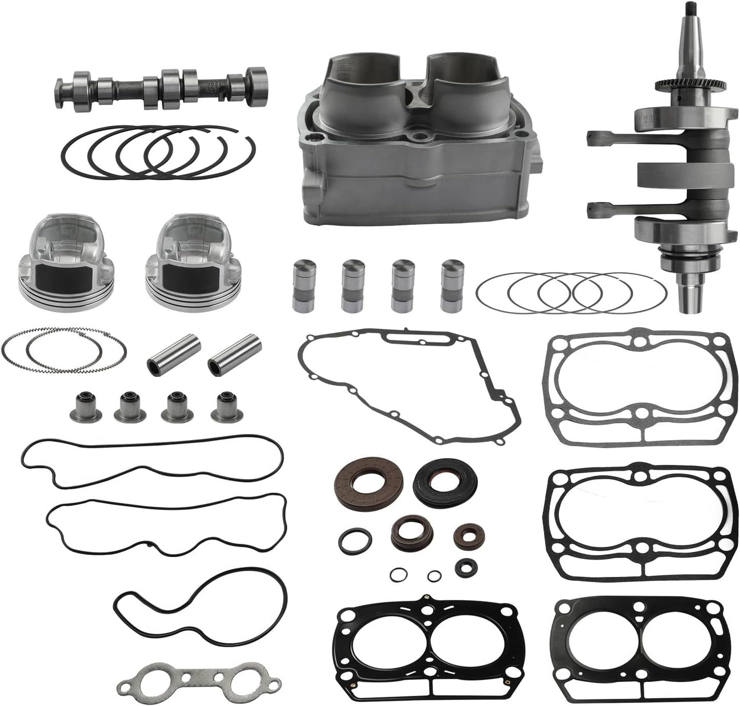 1204334 Engine Rebuild Kit w/Crankshaft Camshaft Cylinder Engine Kit Fits