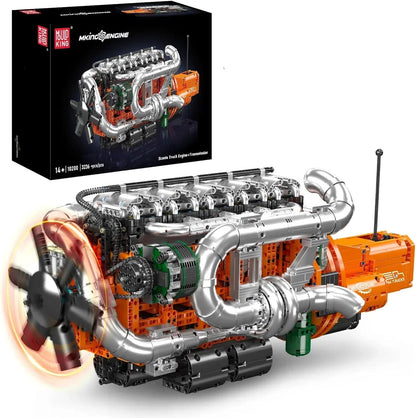 Mould King 10200 V8 Engine Model Kit for Truck