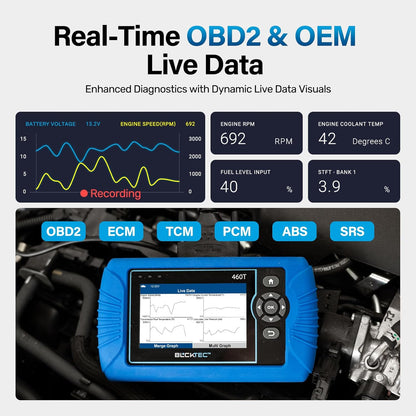 BLCKTEC 460T OBD2 Scanner – Engine & System Diagnostic Tool