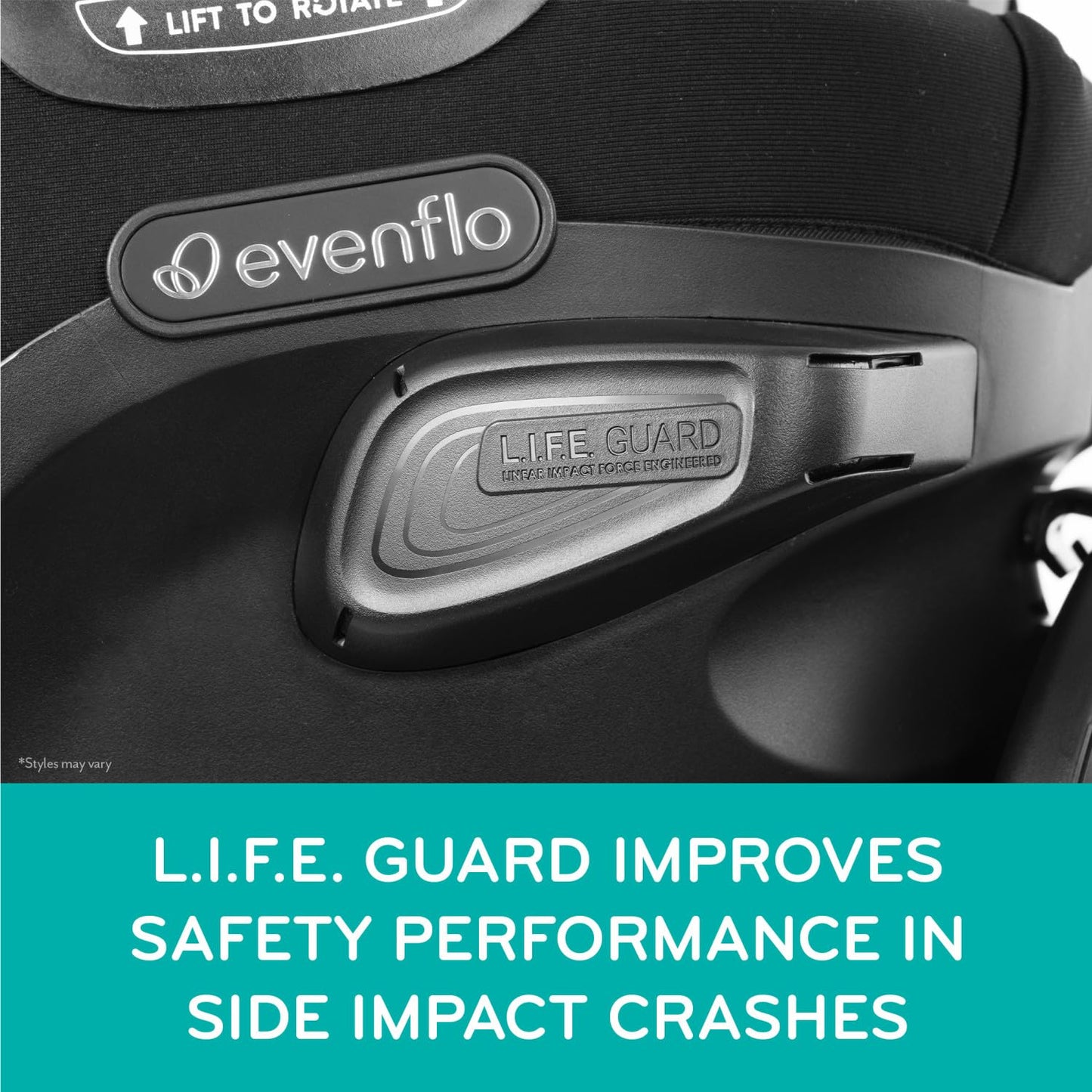 Evenflo Revolve360 Extend Convertible Car Seat with 360 Degree Rotation