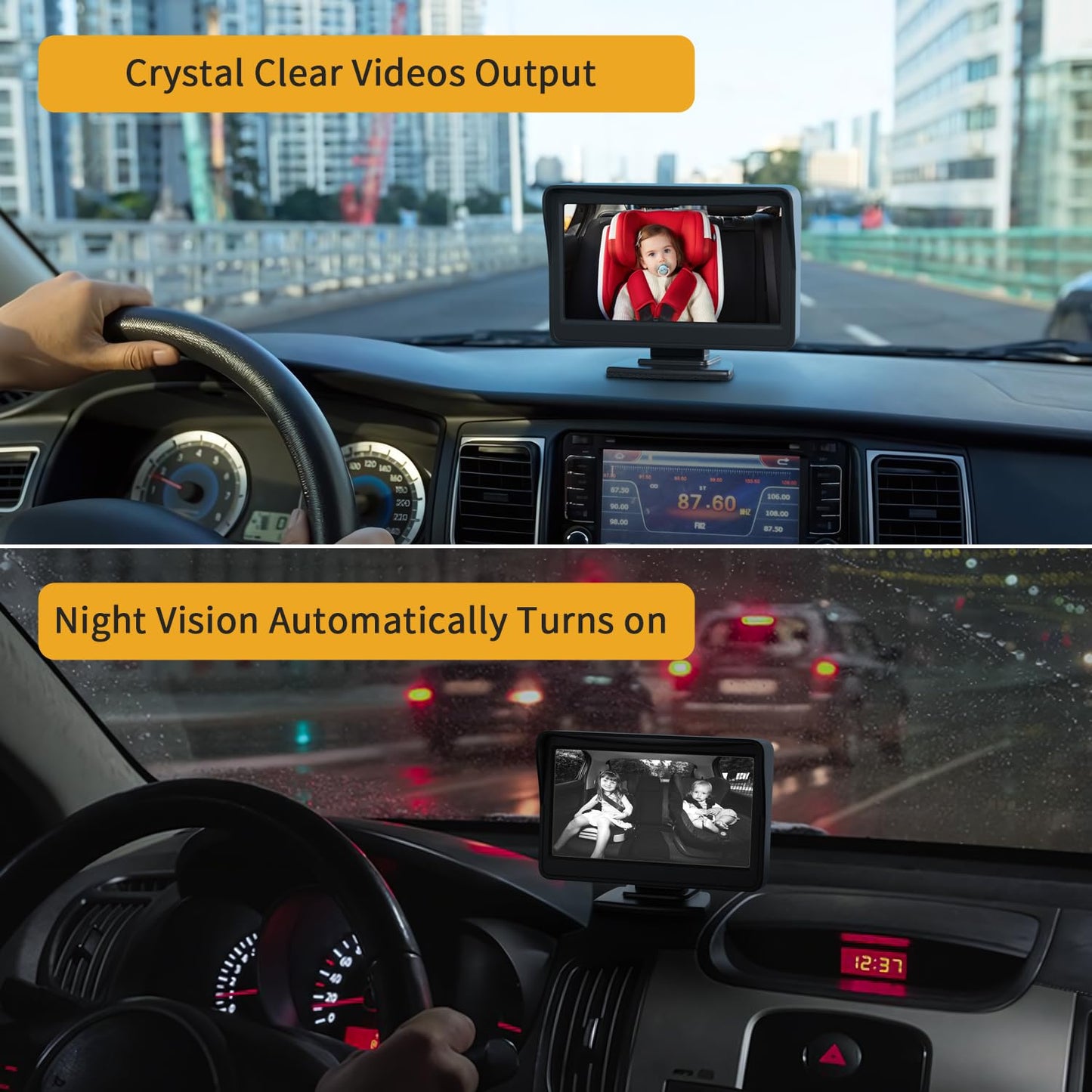 Itomoro Dual Baby Car Camera – 5” 1080P