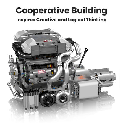 Mould King V8 Engine Model Kit – 2718PCS STEM DIY