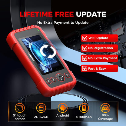 LAUNCH OBD2 Scanner CRP123X V2.0, 2025 Lifetime