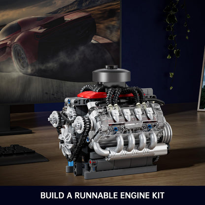 Mould King Mini V8 Engine Kit – 487PCS STEM Toy
