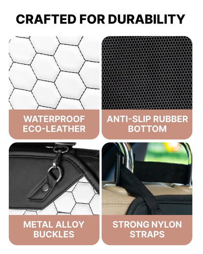 Premium Leather Car Seat Protector for Back Seat