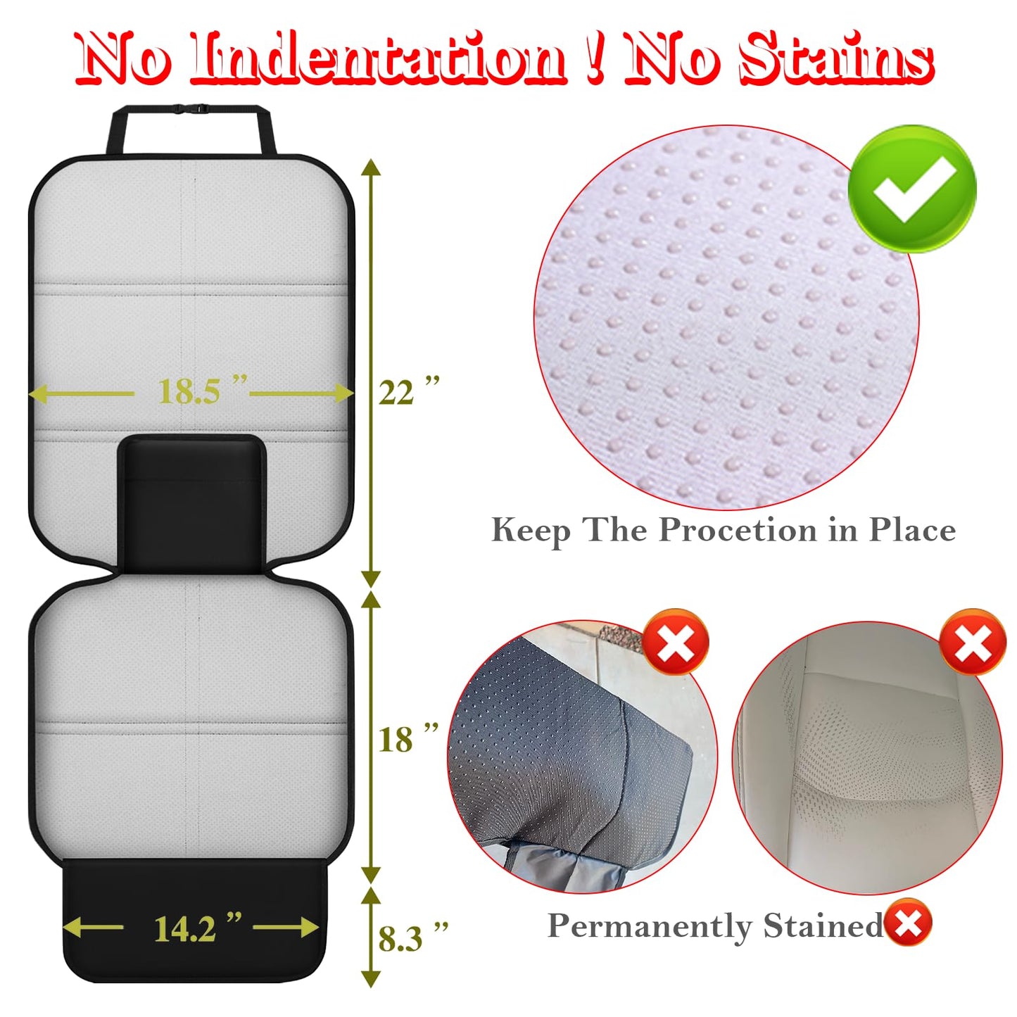 Meolsaek Car Seat Protector for Child Car Seat, Durable