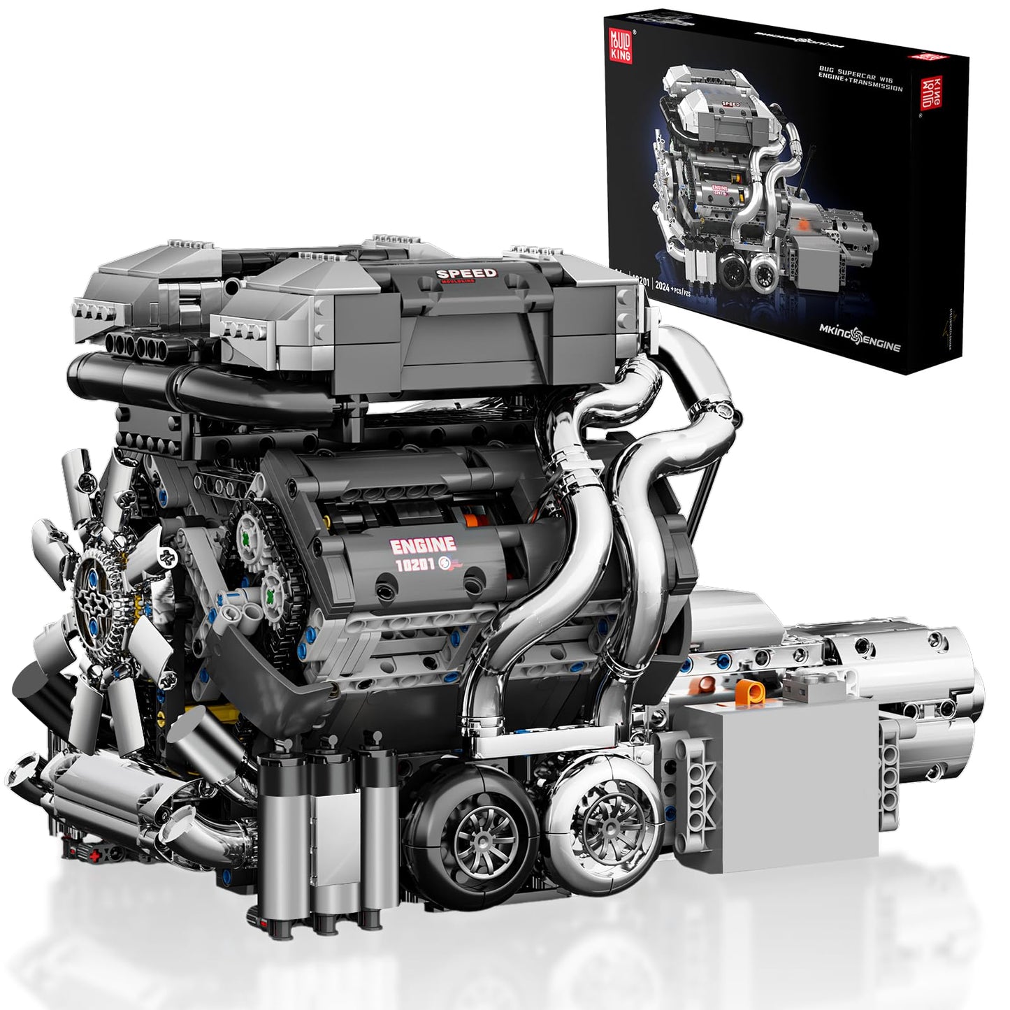 Mould King V8 Engine Model Kit – 2718PCS STEM DIY