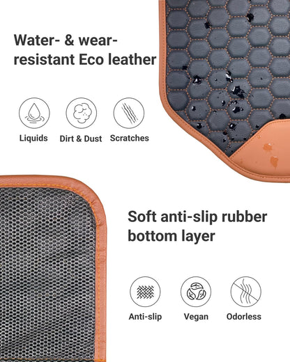 Premium Leather Car Seat Protector for Back Seat