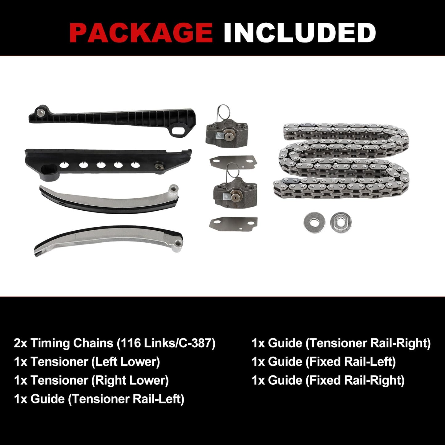 Engine Timing Chain Kit Oil Pump Water Pump Phasers