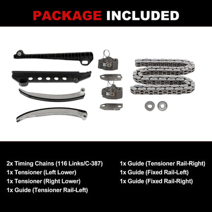 Engine Timing Chain Kit Oil Pump Water Pump Phasers
