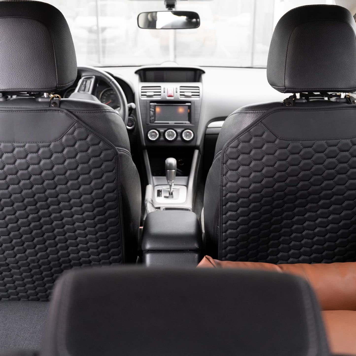 Premium Leather Car Seat Protector for Back Seat