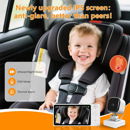Wireless Baby Car Camera – 5” HD 360° Monitor