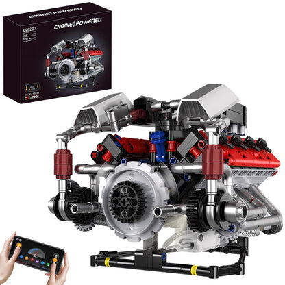 V8 Engine STEM Toy – Sound & Moving Pistons