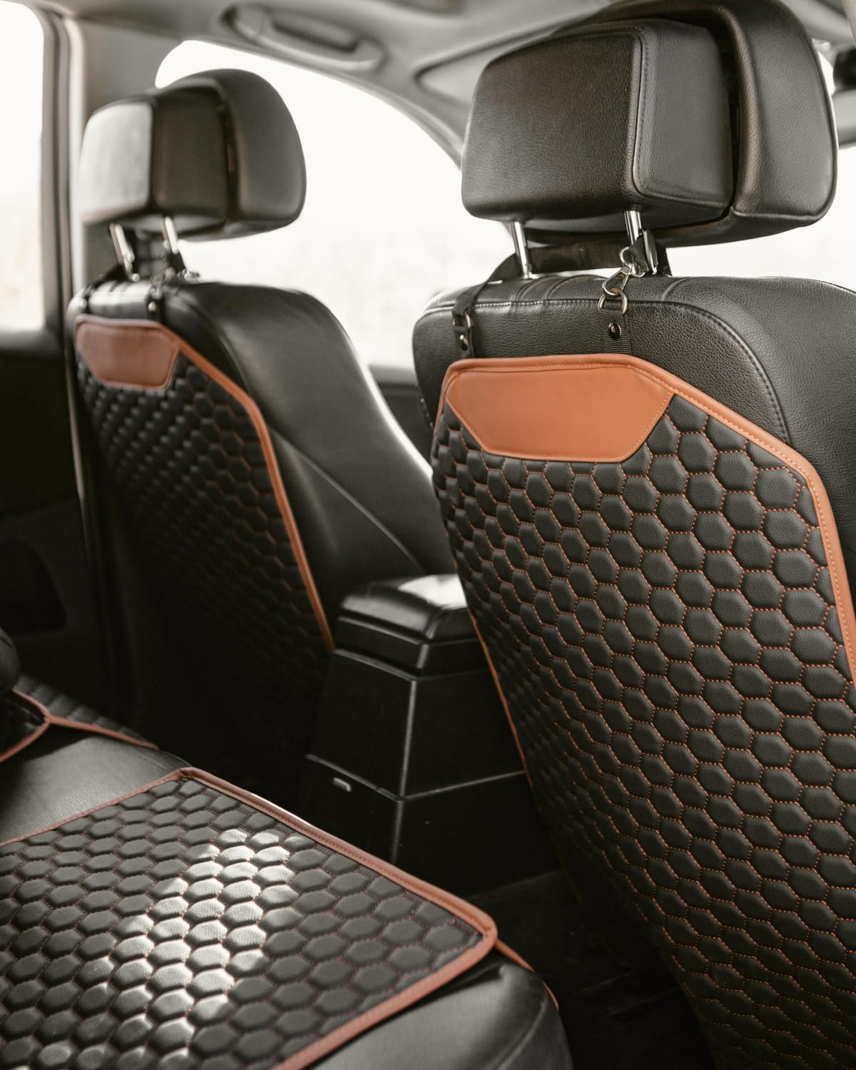 Premium Leather Car Seat Protector for Back Seat