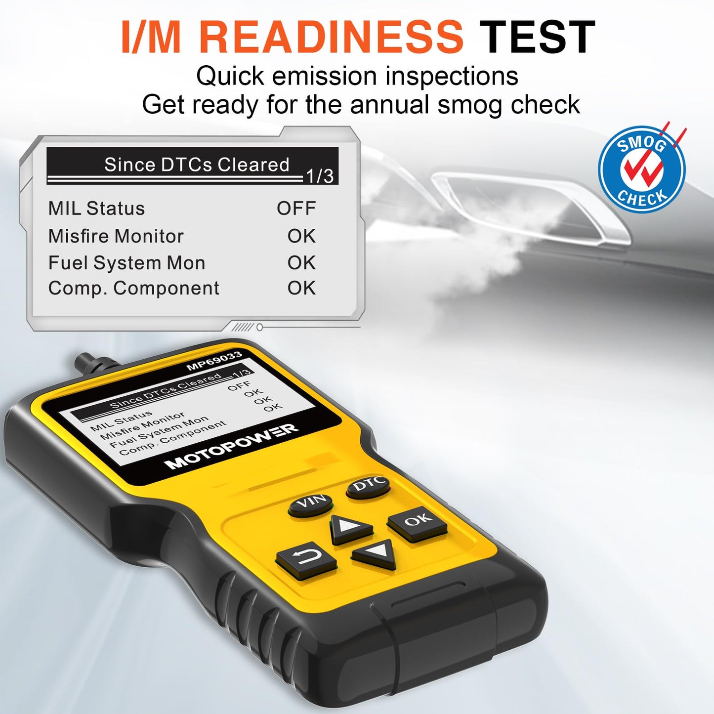 MOTOPOWER OBD2 Engine Scanner – Yellow