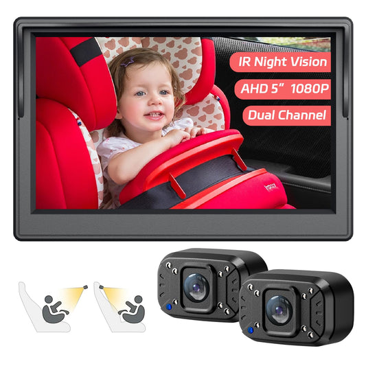 Itomoro Dual Baby Car Camera – 5” 1080P