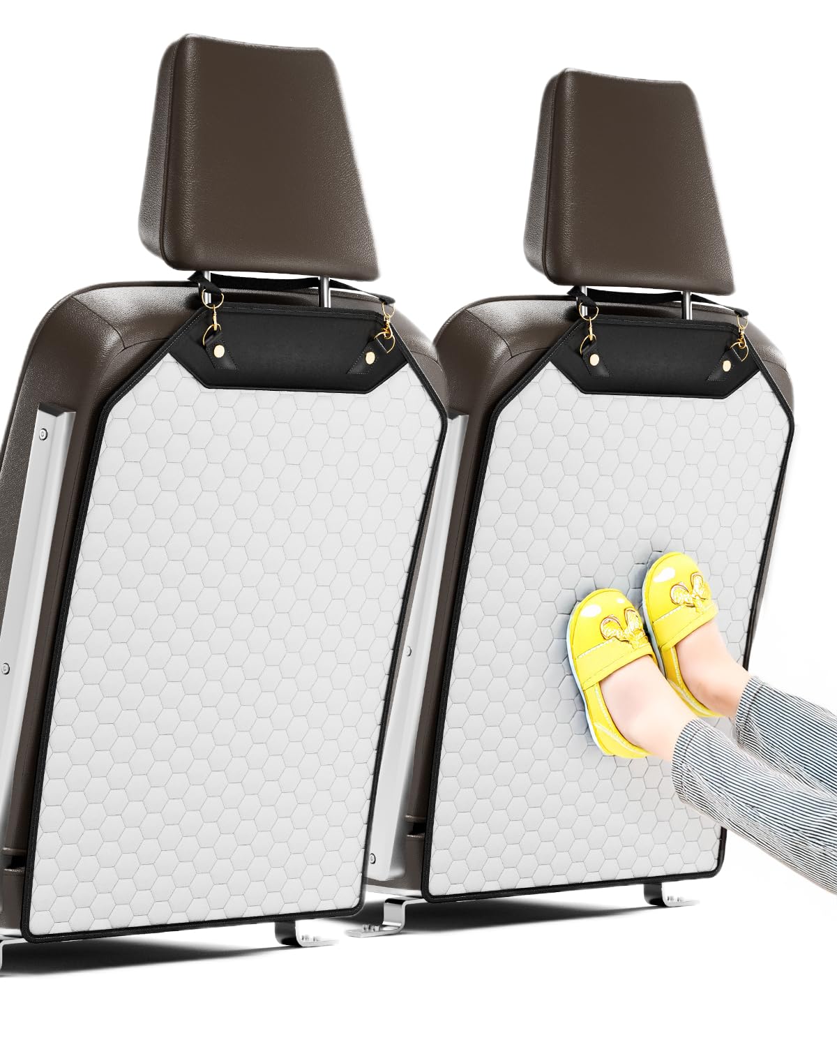 Premium Leather Car Seat Protector for Back Seat