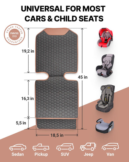 Premium Leather Car Seat Protector for Child Car Seat Cover