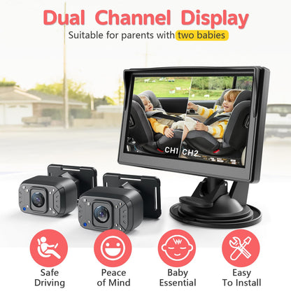 Itomoro Dual Baby Car Camera – 5” 1080P