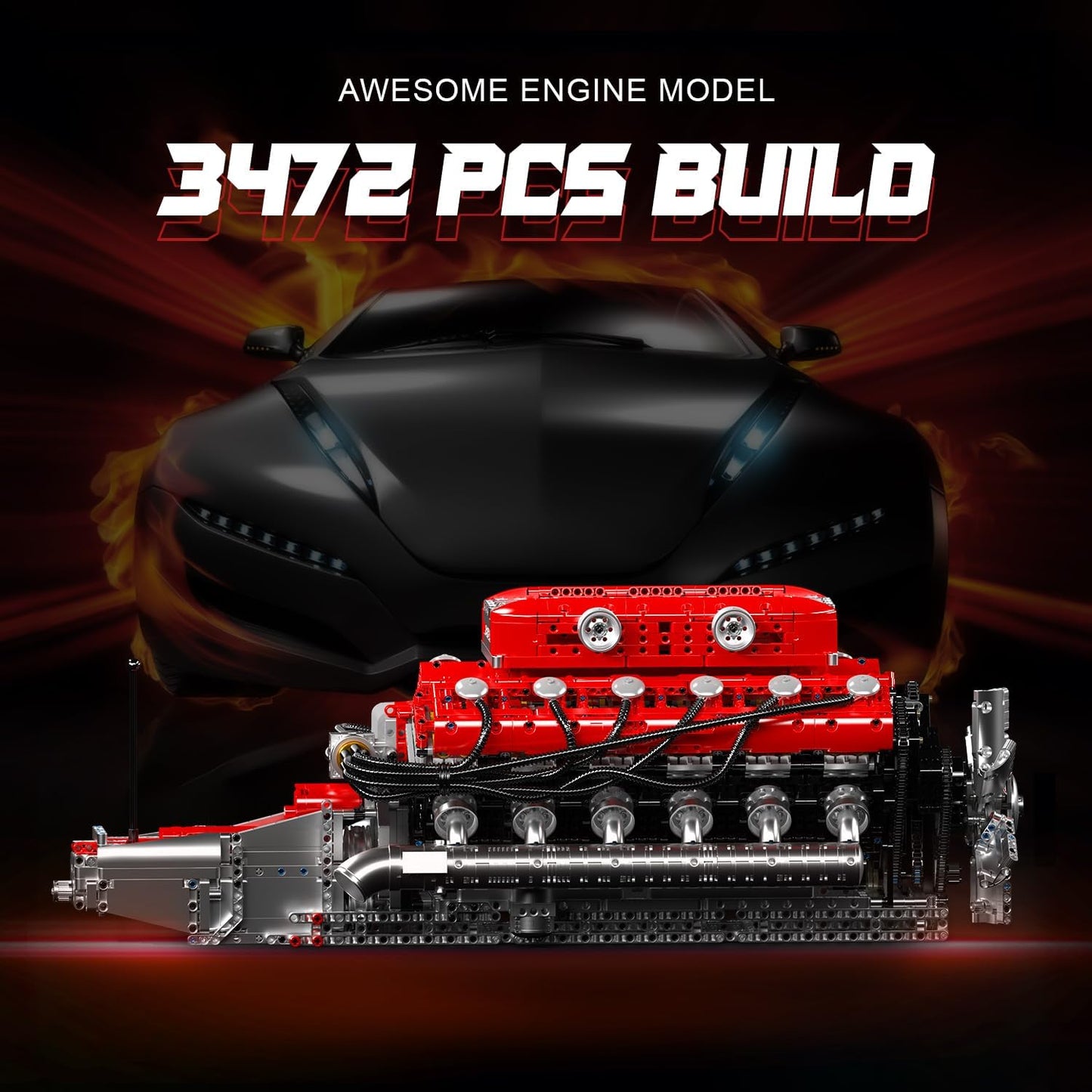 Mould King V12 Engine Kit – 3472+PCS