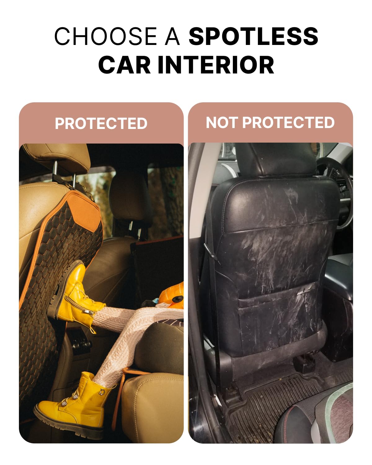Premium Leather Car Seat Protector for Child Car Seat Cover