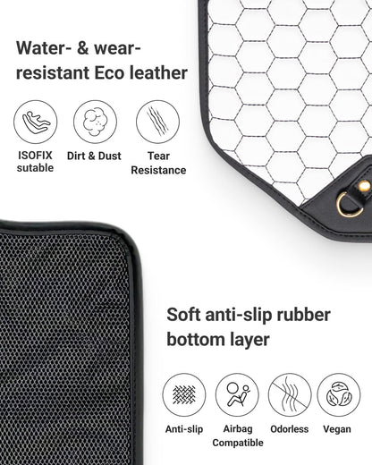 Premium Leather Car Seat Protector for Back Seat
