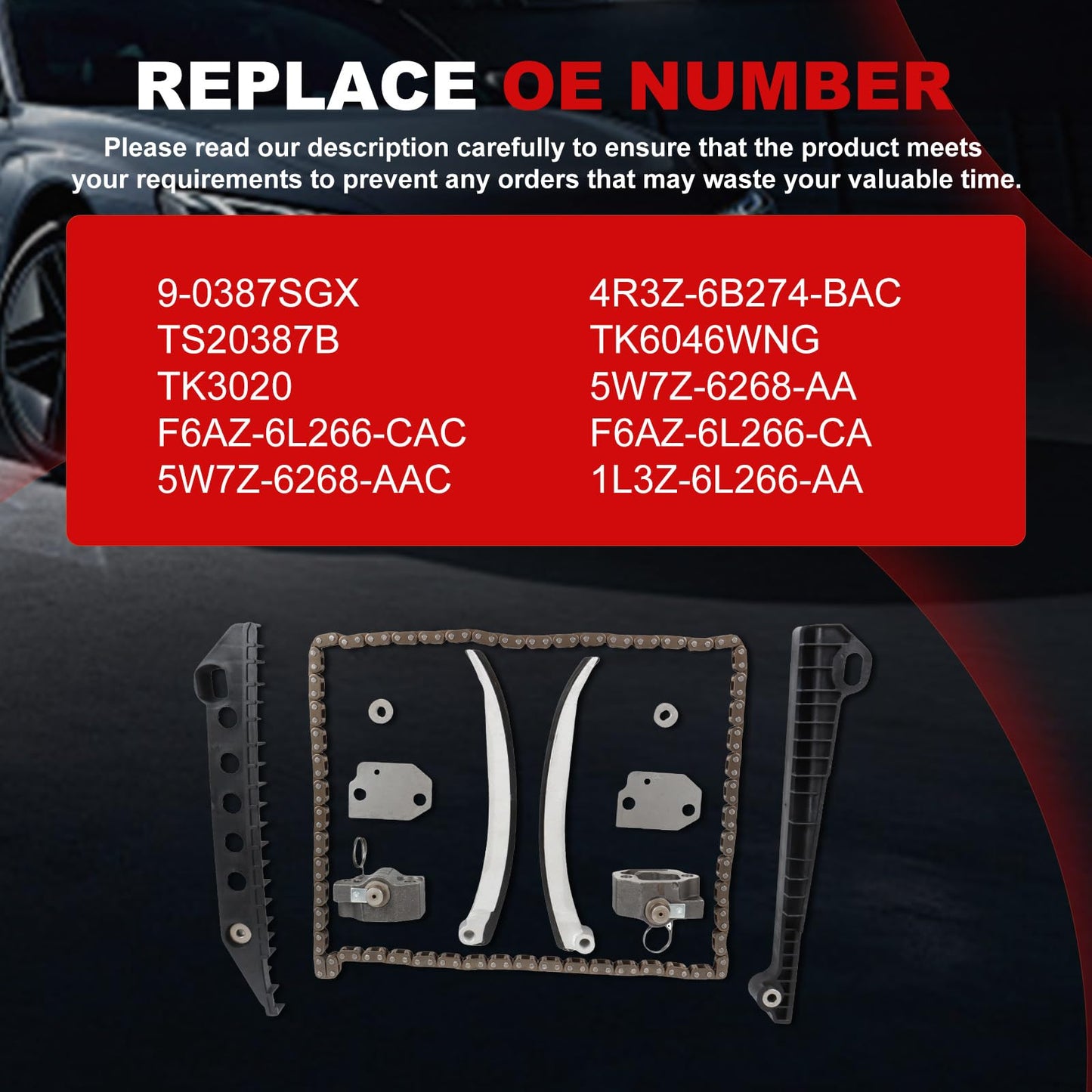 Engine Timing Chain Kit Oil Pump Water Pump Phasers