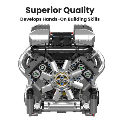 Mould King V8 Engine Model Kit – 2718PCS STEM DIY