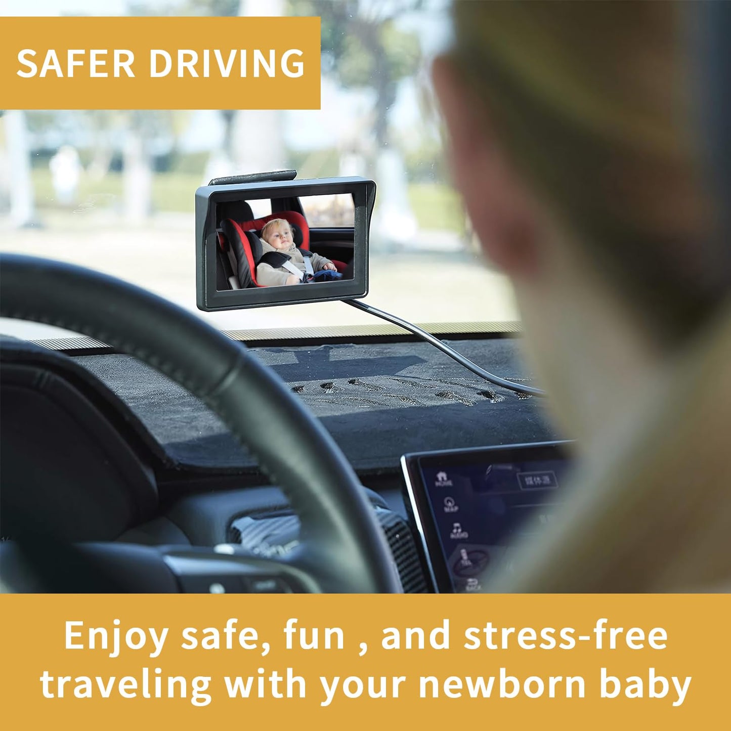 Itomoro Dual Baby Car Camera – 5” 1080P