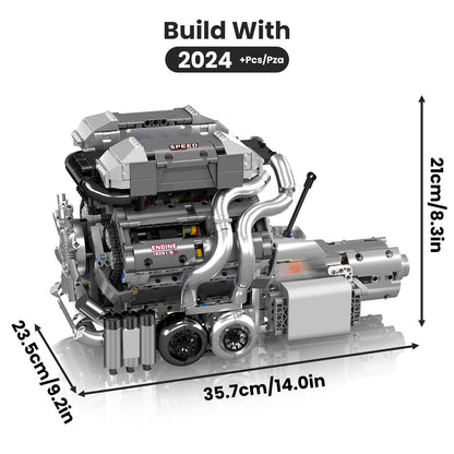 Mould King V8 Engine Model Kit – 2718PCS STEM DIY