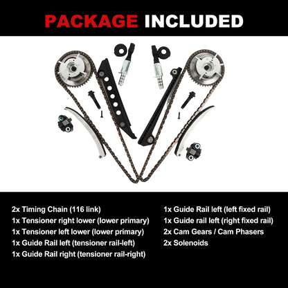 Engine Timing Chain Kit Oil Pump Water Pump Phasers