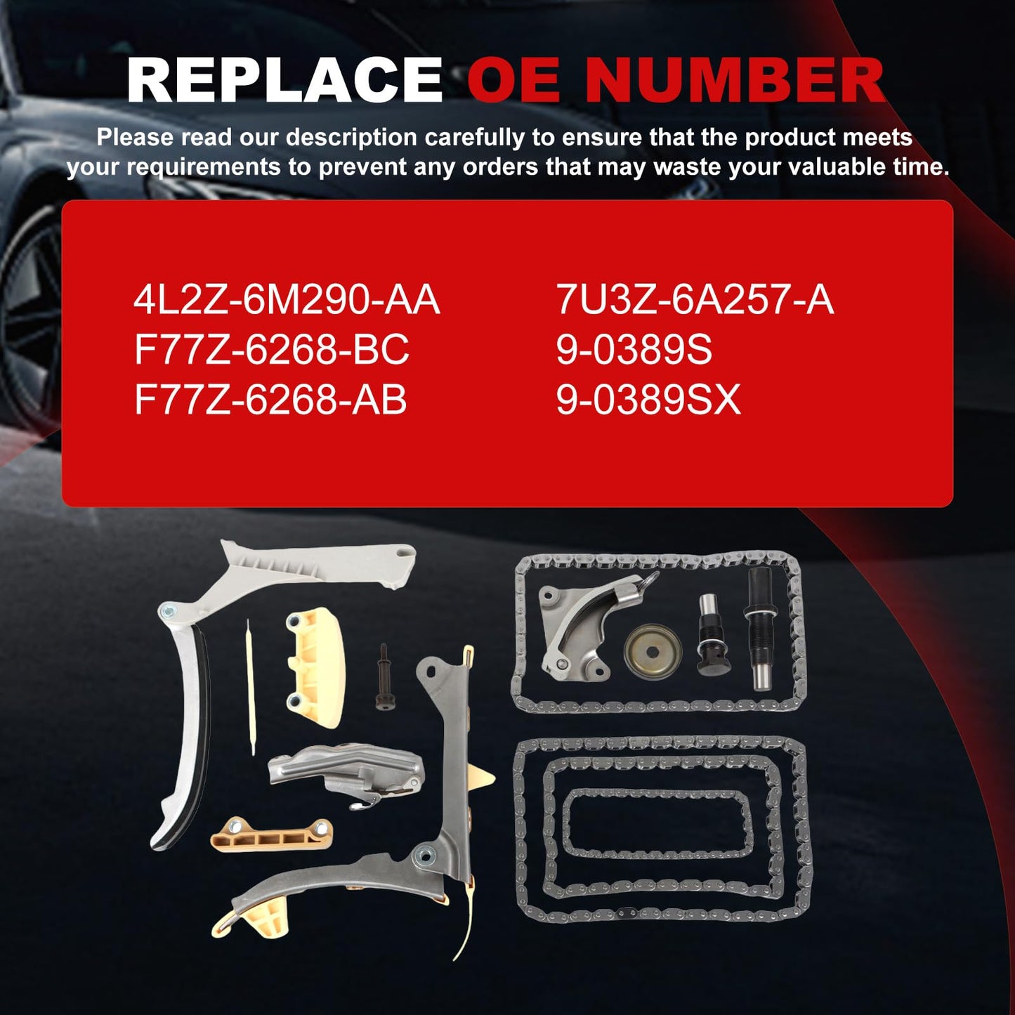 Engine Timing Chain Kit Oil Pump Water Pump Phasers