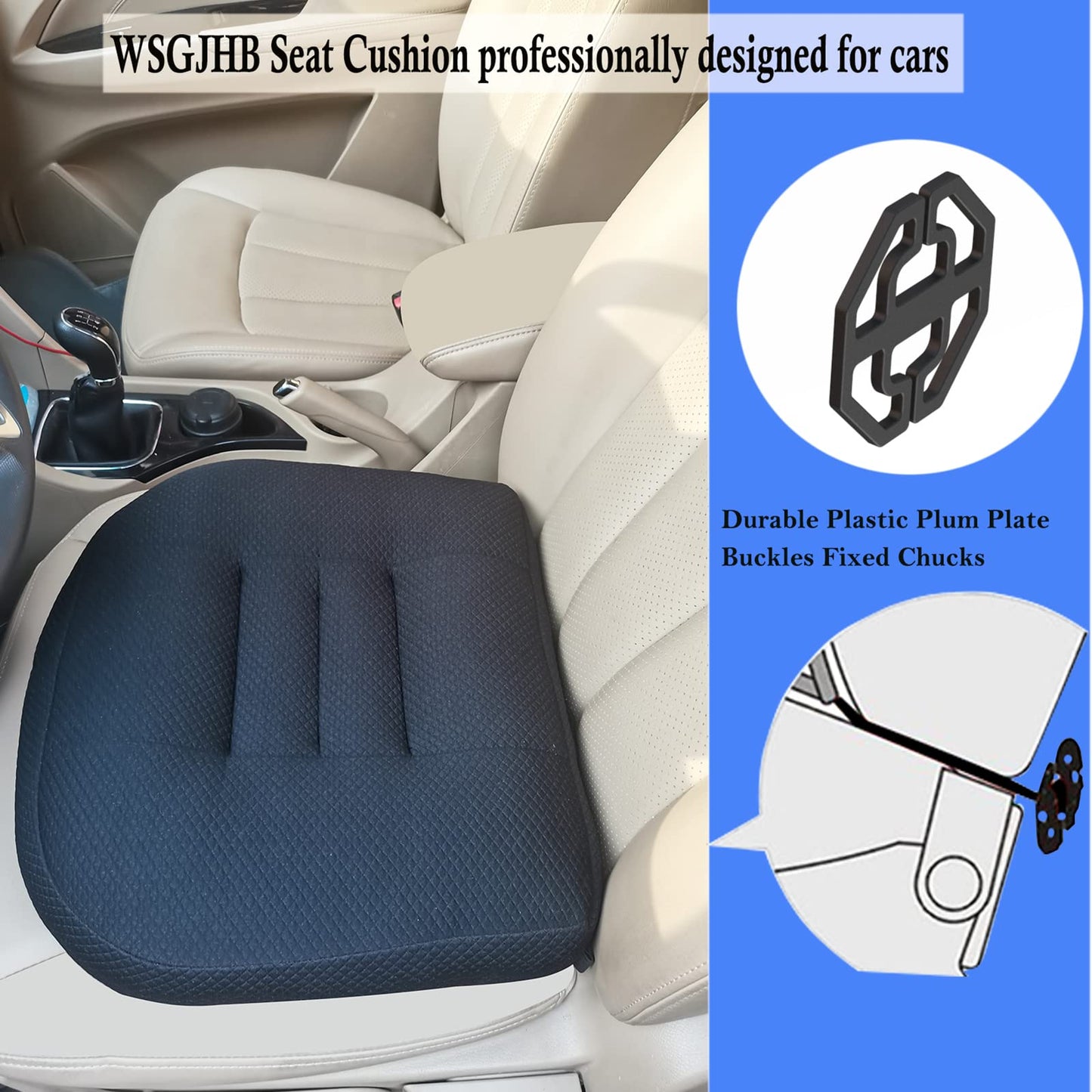 WSGJHB Seat Cushion – Posture Support (Black)