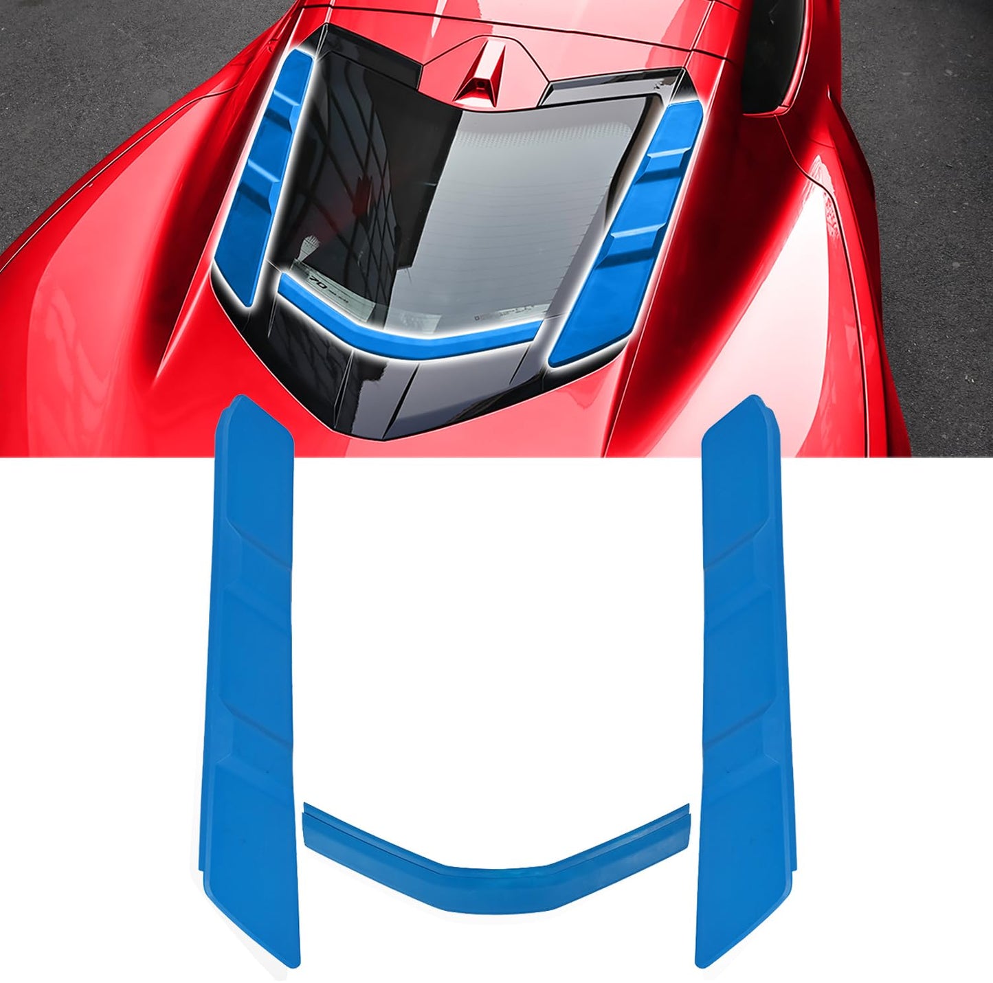 Dry Bay Vent Blocks and Rear Window Spoiler,Rear Hatch Hood Car