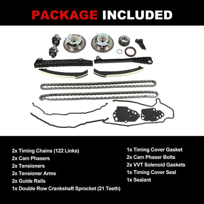 Engine Timing Chain Kit Oil Pump Water Pump Phasers