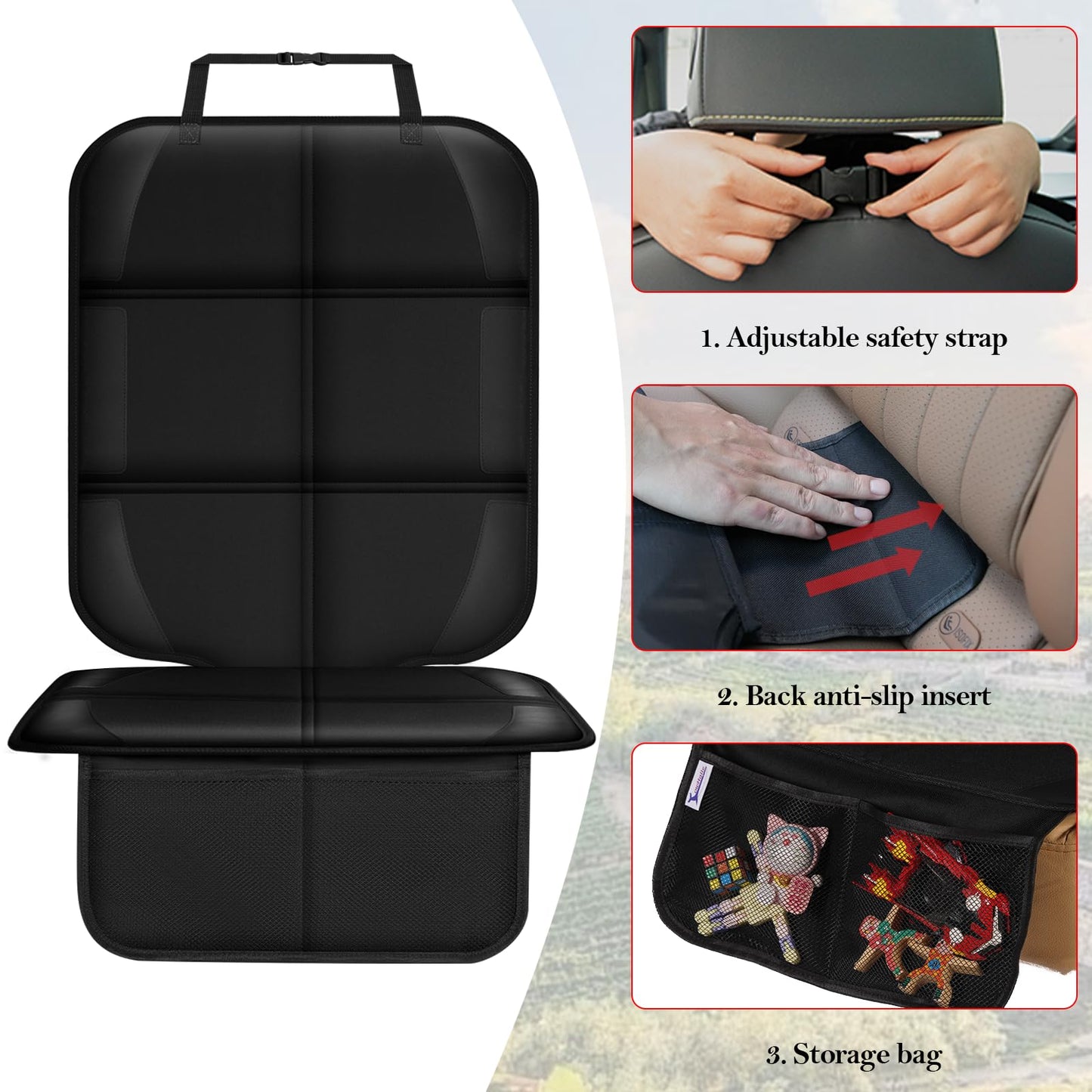 Meolsaek Car Seat Protector for Child Car Seat, Durable