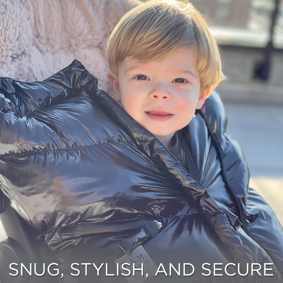 7AM Enfant Stroller Blanket 212 – Fleece Lined, 6M-4T