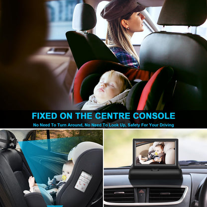 Baby Car Mirror with 4.3 HD Night Vision Function Display Car