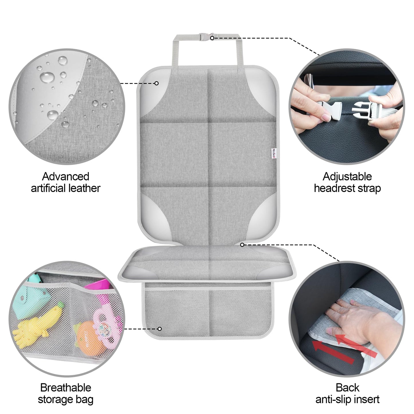 Meolsaek Car Seat Protector for Child Car Seat, Durable
