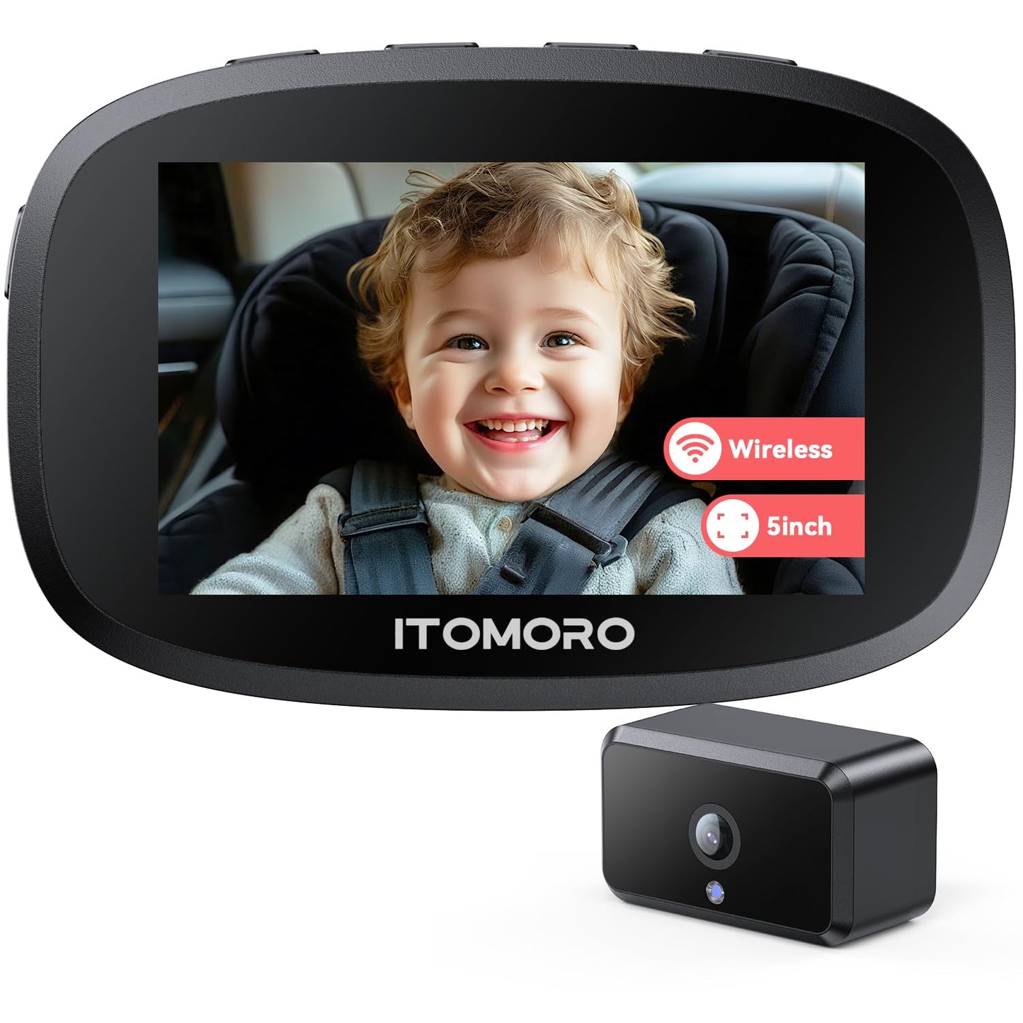Itomoro Dual Baby Car Camera – 5" HD Monitor
