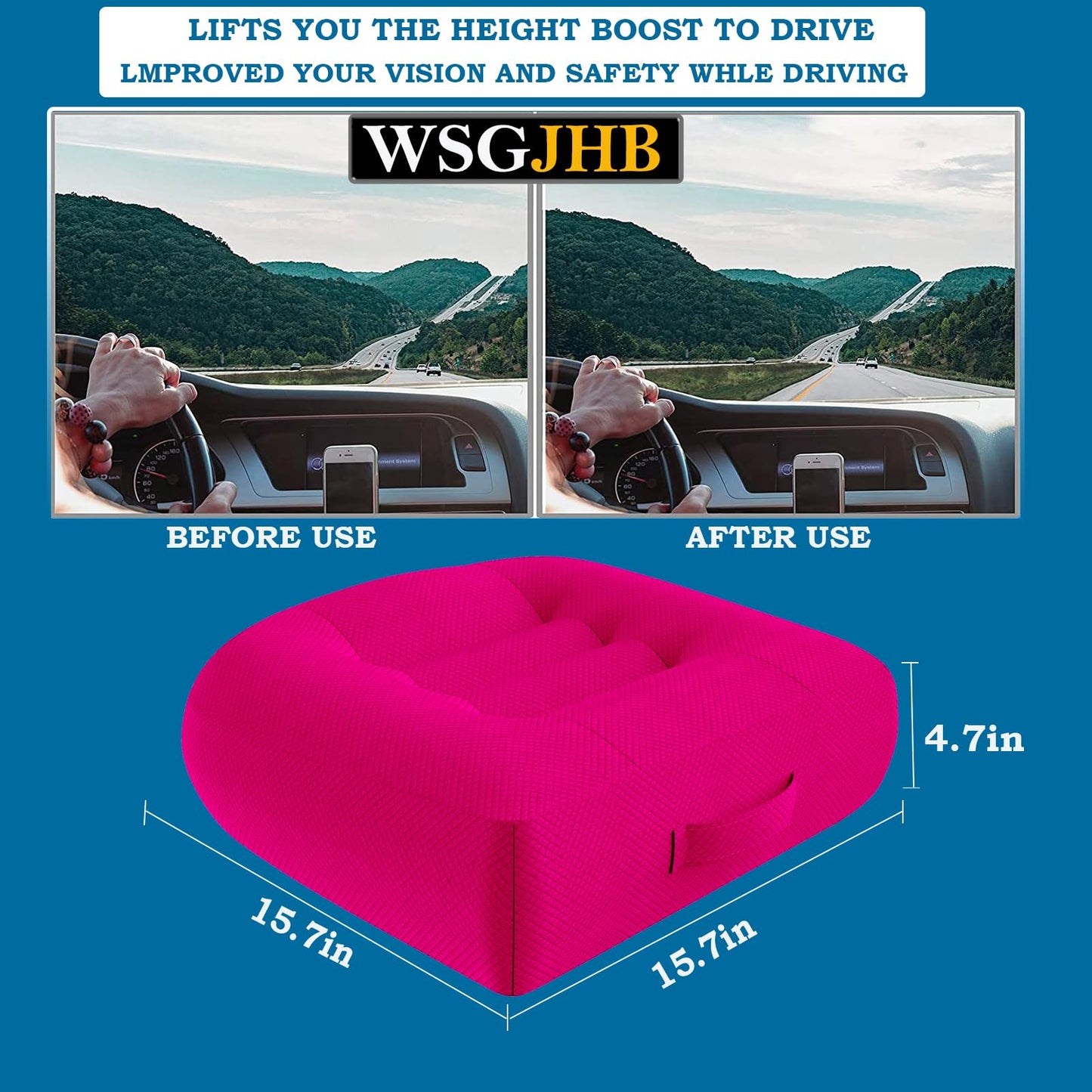 WSGJHB Seat Cushion – Posture Support (Black)