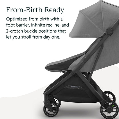 UPPAbaby Minu V3 Stroller – Savannah Pearl Gray