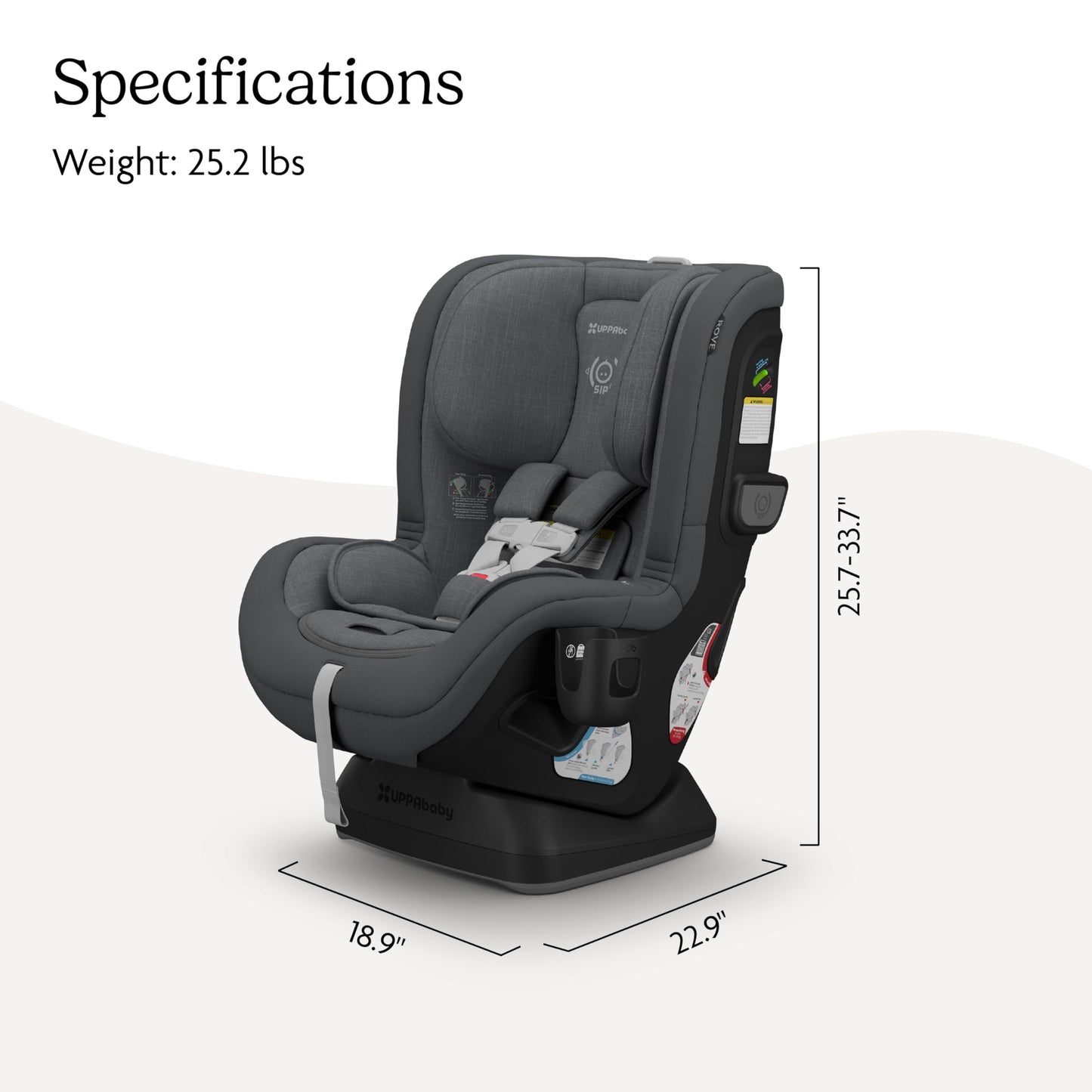 UPPAbaby Rove Convertible Car Seat – Jake Black