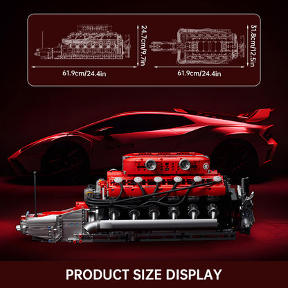 Mould King V8 Engine Model Kit – 2718PCS STEM DIY