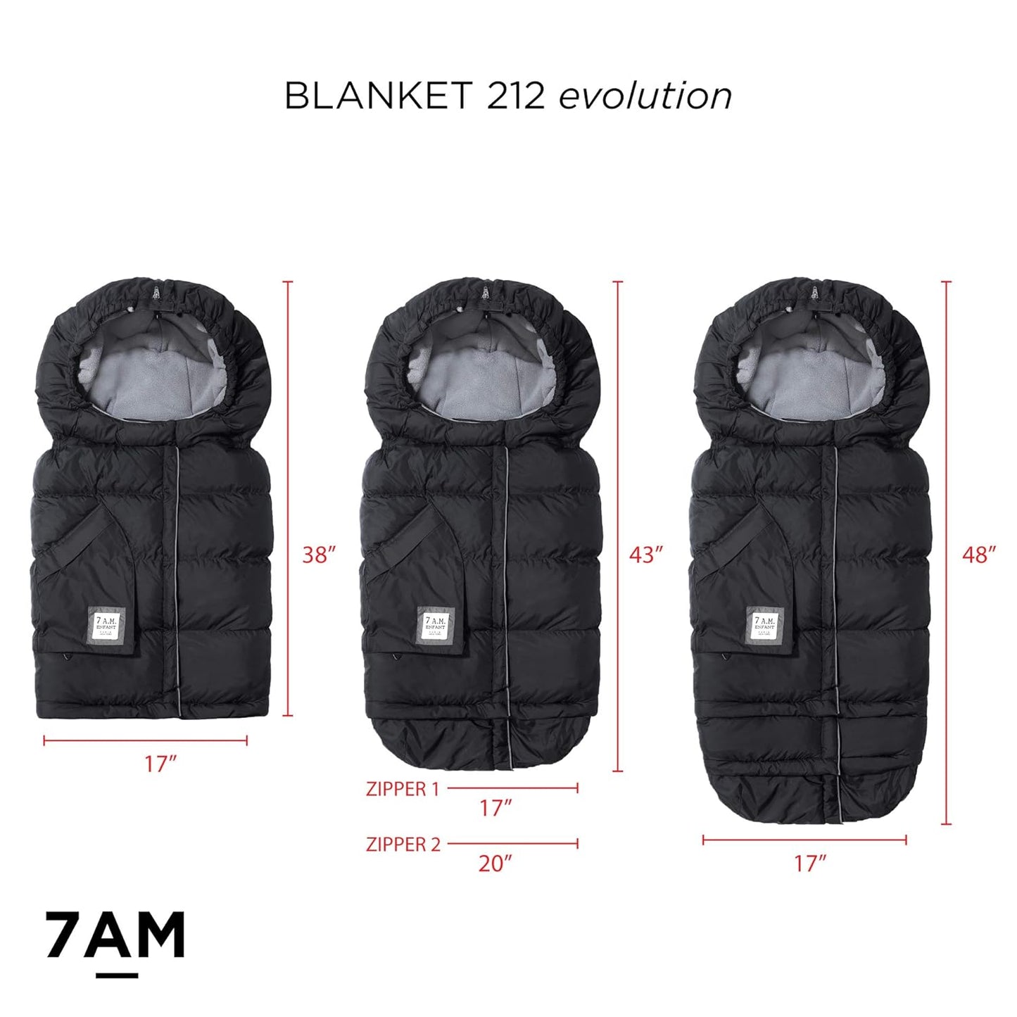 7AM Enfant Stroller Blanket 212 – Fleece Lined, 6M-4T