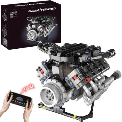 V8 Engine STEM Toy – Sound & Moving Pistons